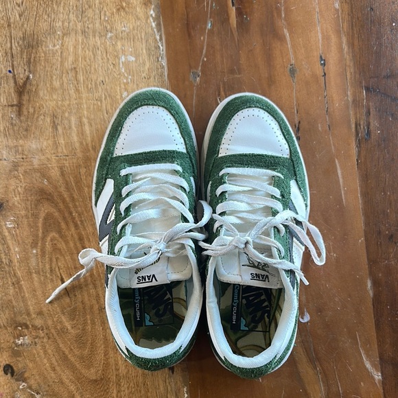 Vans Kids Green and White Sneakers - Picture 3 of 11